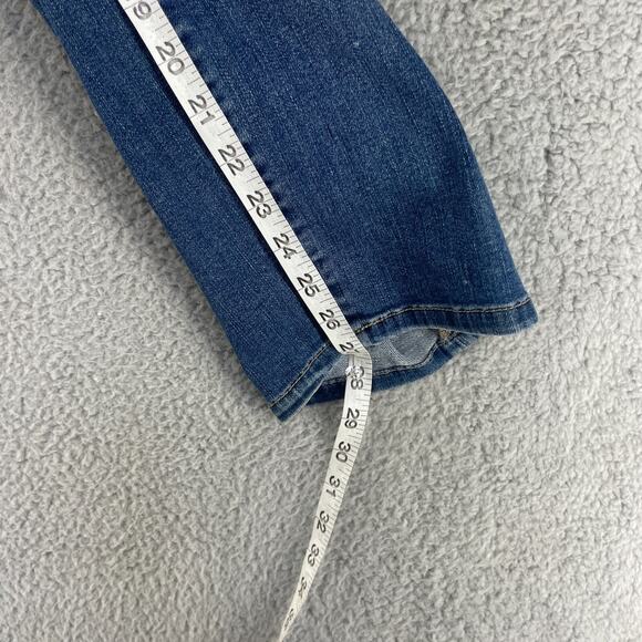 Judy Blue Jeans Womens Plus 1XL 38 x 27 Blue Distressed Boyfriend Denim Wisker - Picture 3 of 13